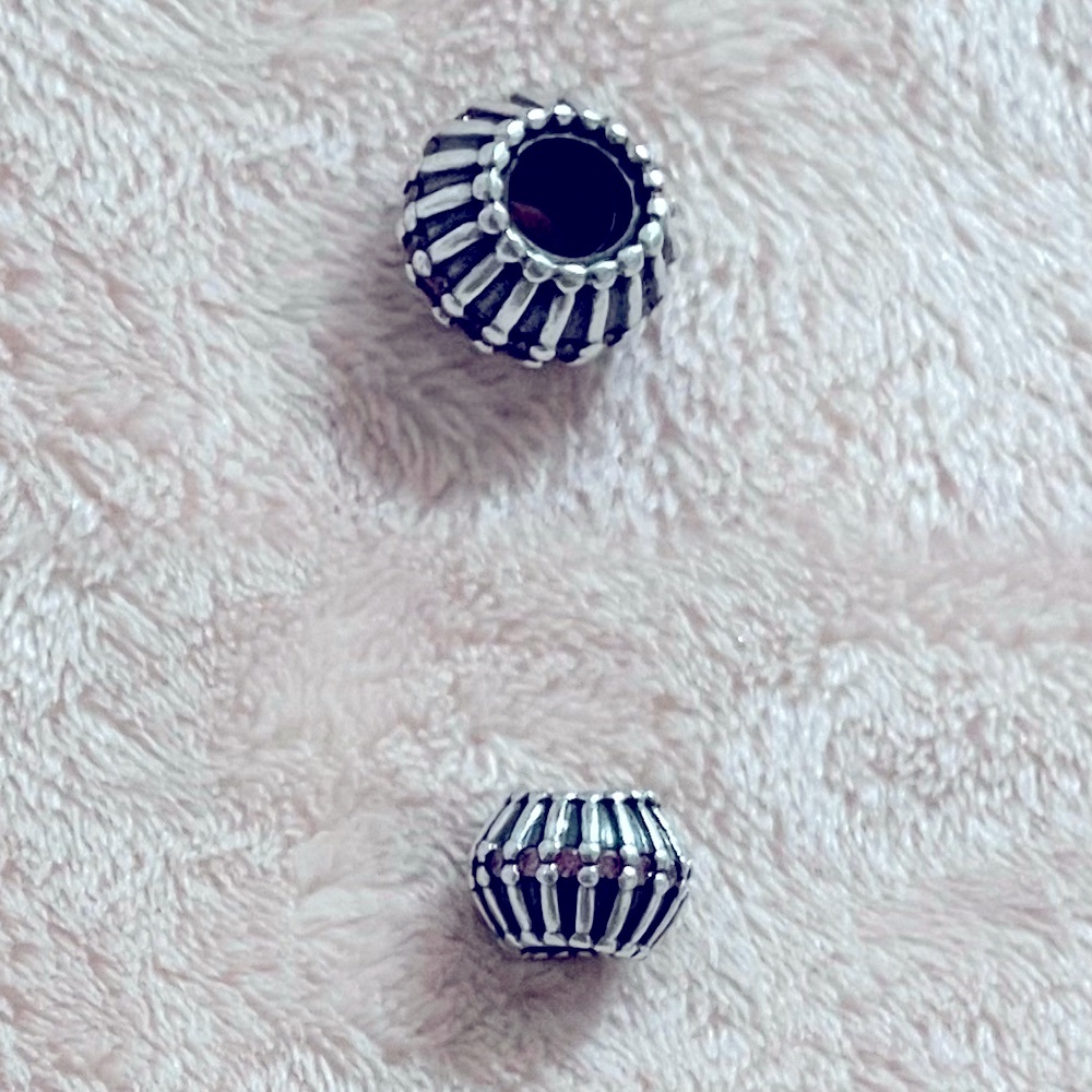 Authentic Pandora Silver Show Stopper Pink CZ Bead